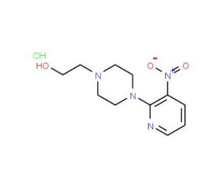 [1-(3-Nitropyridin-2-yl)piperazin-4-yl]ethanolhydrochloride - chemical structure image