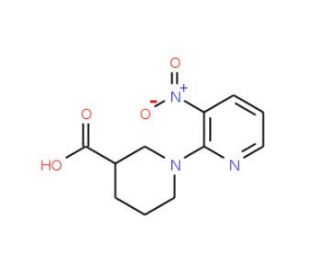 1-(3-Nitropyridin-2-yl)piperidine-3-carboxylic acid - chemical structure image