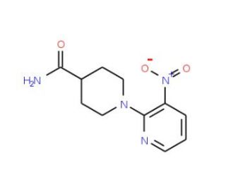 1-(3-Nitropyridin-2-yl)piperidine-4-carboxamide - chemical structure image