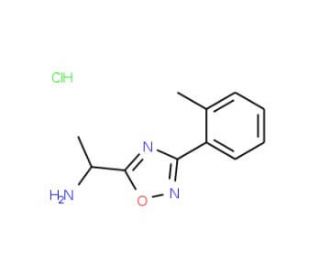 1-(3-o-Tolyl-[1,2,4]oxadiazol-5-yl)-ethylaminehydrochloride - chemical structure image
