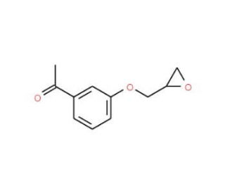 1-[3-(oxiran-2-ylmethoxy)phenyl]ethanone (CAS 42865-03-2) - chemical structure image