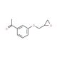 1-[3-(oxiran-2-ylmethoxy)phenyl]ethanone (CAS 42865-03-2) - chemical structure image