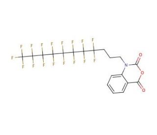 1-[3-(Perfluorooctyl)propyl]-3,1-benzoxazine-2,4(1H)-dione (CAS 544418-04-4) - chemical structure image