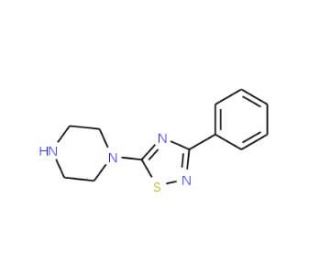 1-(3-Phenyl-1,2,4-thiadiazol-5-yl)piperazine (CAS 306935-14-8) - chemical structure image