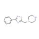 1-(3-Phenyl-[1,2,4]oxadiazol-5-ylmethyl)-piperazine - chemical structure image