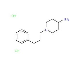 1-(3-phenylpropyl)piperidin-4-amine dihydrochloride - chemical structure image
