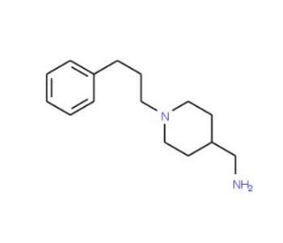 [1-(3-Phenylpropyl)piperidin-4-yl]methylamine - chemical structure image