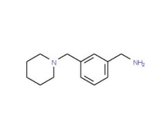 1-[3-(piperidin-1-ylmethyl)phenyl]methanamine (CAS 91271-80-6) - chemical structure image