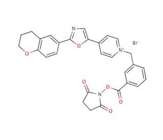 1-[3-(Succinimidyloxycarbonyl)benzyl]-4-[2-(3,4-dihydro-2H-1-benzopyran-6-yl)-5-oxazolyl]pyridinium bromide (CAS 155863-03-9)