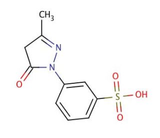 1-(3-Sulfophenyl)-3-methyl-2-pyrazolin-5-one (CAS 119-17-5) - chemical structure image