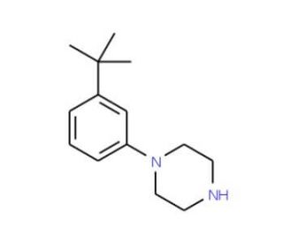 1-(3-tert-Butyl-phenyl)-piperazine (CAS 57245-84-8) - chemical structure image