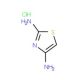 1,3-thiazole-2,4-diamine hydrochloride (CAS 72792-54-2) - chemical structure image