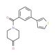 1-(3-Thiophen-3-yl-benzoyl)-piperidin-4-one (CAS 886363-42-4) - chemical structure image