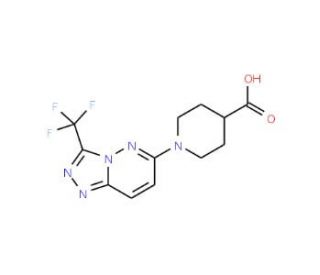 1-[3-(trifluoromethyl)[1,2,4]triazolo[4,3-b]pyridazin-6-yl]piperidine-4-carboxylic acid - chemical structure image