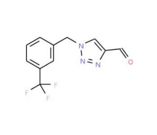 1-[3-(Trifluoromethyl)benzyl]-1H-1,2,3-triazole-4-carbaldehyde - chemical structure image