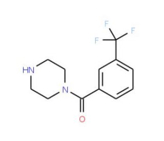 1-{[3-(trifluoromethyl)phenyl]carbonyl}piperazine (CAS 179334-14-6) - chemical structure image