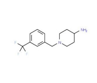 1-{[3-(trifluoromethyl)phenyl]methyl}piperidin-4-amine (CAS 66898-97-3) - chemical structure image