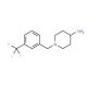 1-{[3-(trifluoromethyl)phenyl]methyl}piperidin-4-amine (CAS 66898-97-3) - chemical structure image