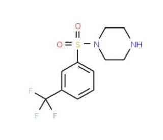 1-{[3-(trifluoromethyl)phenyl]sulfonyl}piperazine - chemical structure image