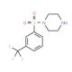 1-{[3-(trifluoromethyl)phenyl]sulfonyl}piperazine - chemical structure image