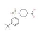 1-{[3-(trifluoromethyl)phenyl]sulfonyl}piperidine-4-carboxylic acid - chemical structure image