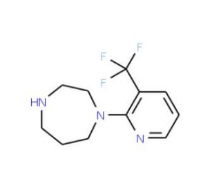 1-[3-(Trifluoromethyl)pyridin-2-yl]homopiperazine - chemical structure image