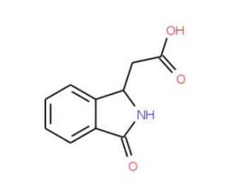 [1(3H)-Isoindolinone-3-yl]acetic acid (CAS 3849-22-7) - chemical structure image