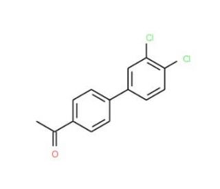 1-(3&prime;,4&prime;-dichloro-1,1&prime;-biphenyl-4-yl)ethanone - chemical structure image