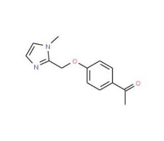 1-{4-[(1-methyl-1H-imidazol-2-yl)methoxy]phenyl}ethan-1-one - chemical structure image