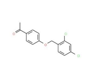 1-{4-[(2,4-Dichlorobenzyl)oxy]phenyl}-1-ethanone (CAS 61292-27-1) - chemical structure image