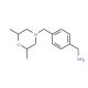 1-{4-[(2,6-dimethylmorpholin-4-yl)methyl]phenyl}methanamine - chemical structure image