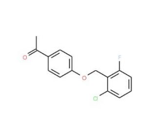 1-{4-[(2-Chloro-6-fluorobenzyl)oxy]phenyl}-1-ethanone (CAS 306934-77-0) - chemical structure image