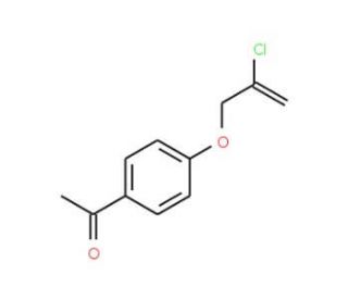 1-{4-[(2-chloroprop-2-en-1-yl)oxy]phenyl}ethan-1-one (CAS 1016723-17-3) - chemical structure image