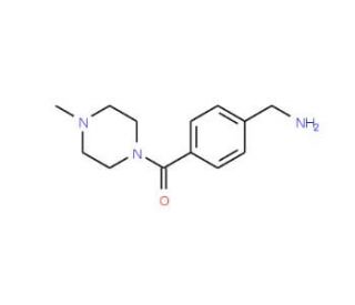 1-{4-[(4-methylpiperazin-1-yl)carbonyl]phenyl}methanamine - chemical structure image