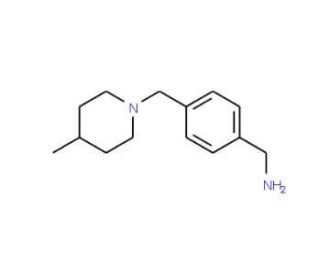 1-{4-[(4-methylpiperidin-1-yl)methyl]phenyl}methanamine - chemical structure image