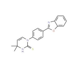 1-[4-(1,3-Benzoxazol-2-yl)phenyl]-4,4-dimethyl-1,4-dihydropyrimidine-2-thiol - chemical structure image