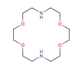 1,4,10,13-Tetraoxa-7,16-diazacyclooctadecane (CAS 23978-55-4) - chemical structure image