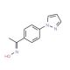 1-[4-(1H-pyrazol-1-yl)phenyl]ethanone oxime - chemical structure image