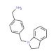 1-[4-(2,3-dihydro-1H-indol-1-ylmethyl)phenyl]methanamine - chemical structure image