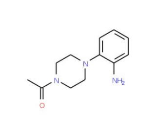1-[4-(2-Amino-phenyl)-piperazin-1-yl]-ethanone (CAS 91646-45-6) - chemical structure image