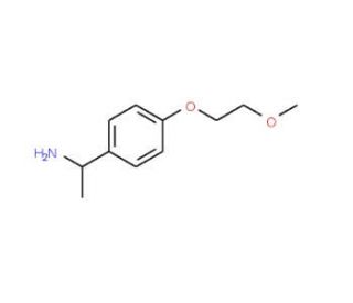 1-[4-(2-Methoxy-ethoxy)-phenyl]-ethylamine - chemical structure image