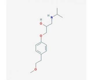 1-[4-(2-methoxyethyl)phenoxy]-3-propan-2-ylamino-propan-2-ol (CAS 51384-51-1) - chemical structure image