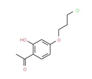 1-[4-(3-Chloropropoxy)-2-hydroxyphenyl]-1-ethanone - chemical structure image