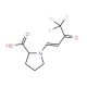 1-(4,4,4-Trifluoro-3-oxo-but-1-enyl)-pyrrolidine-2-carboxylic acid (CAS 133992-80-0) - chemical structure image