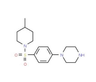 1-[4-(4-Methyl-piperidine-1-sulfonyl)-phenyl]-piperazine - chemical structure image