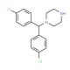 1-(4,4′-Dichlorobenzhydryl)piperazine (CAS 27469-61-0) - chemical structure image