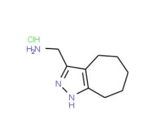 (1,4,5,6,7,8-Hexahydrocyclohepta[c]pyrazol-3-ylmethyl)amine hydrochloride - chemical structure image