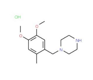 1-(4,5-dimethoxy-2-methylbenzyl)piperazine hydrochloride - chemical structure image