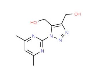[1-(4,6-Dimethyl-2-pyrimidinyl)-5-(hydroxymethyl)-1H-1,2,3-triazol-4-yl]methanol - chemical structure image