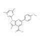 1-(4,6-Dimethyl-pyrimidin-2-yl)-6-(4-methoxy-phenyl)-3-methyl-1H-pyrazolo[3,4-b]pyridine-4-carboxylic acid - chemical structu